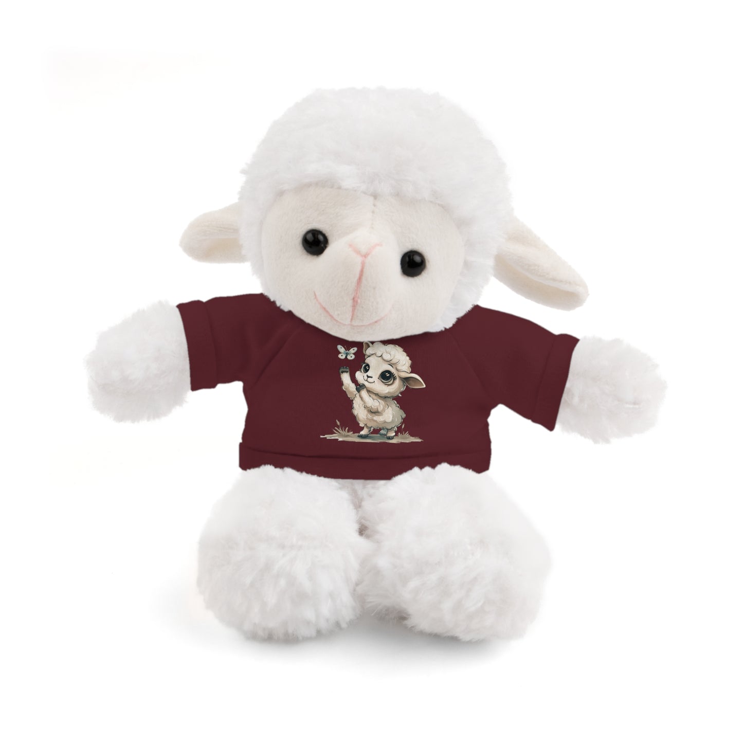 Cute Stuffed Animal Tee Buddy, Customized Plush Bear, Adorable Gift for Kids, Birthday Present, Nursery Décor