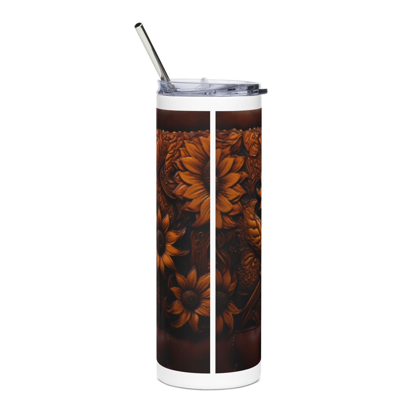 Handcrafted Floral Stainless Steel Tumbler | Perfect Gift for Warm Drinks, Travel, and Home Decor | Stylish and Eco-Friendly