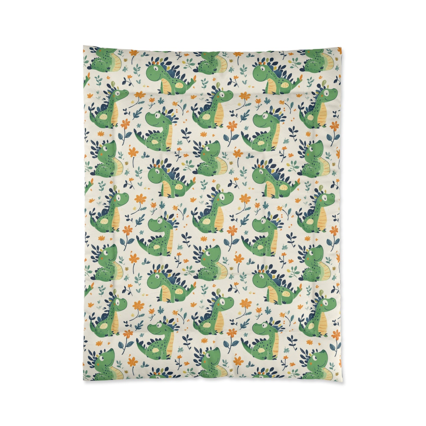Dinosaur-Themed Comforter for Kids, Cute Kids Bedding, Fun Bedroom Decor, Gift for Baby Showers, Nursery Essentials