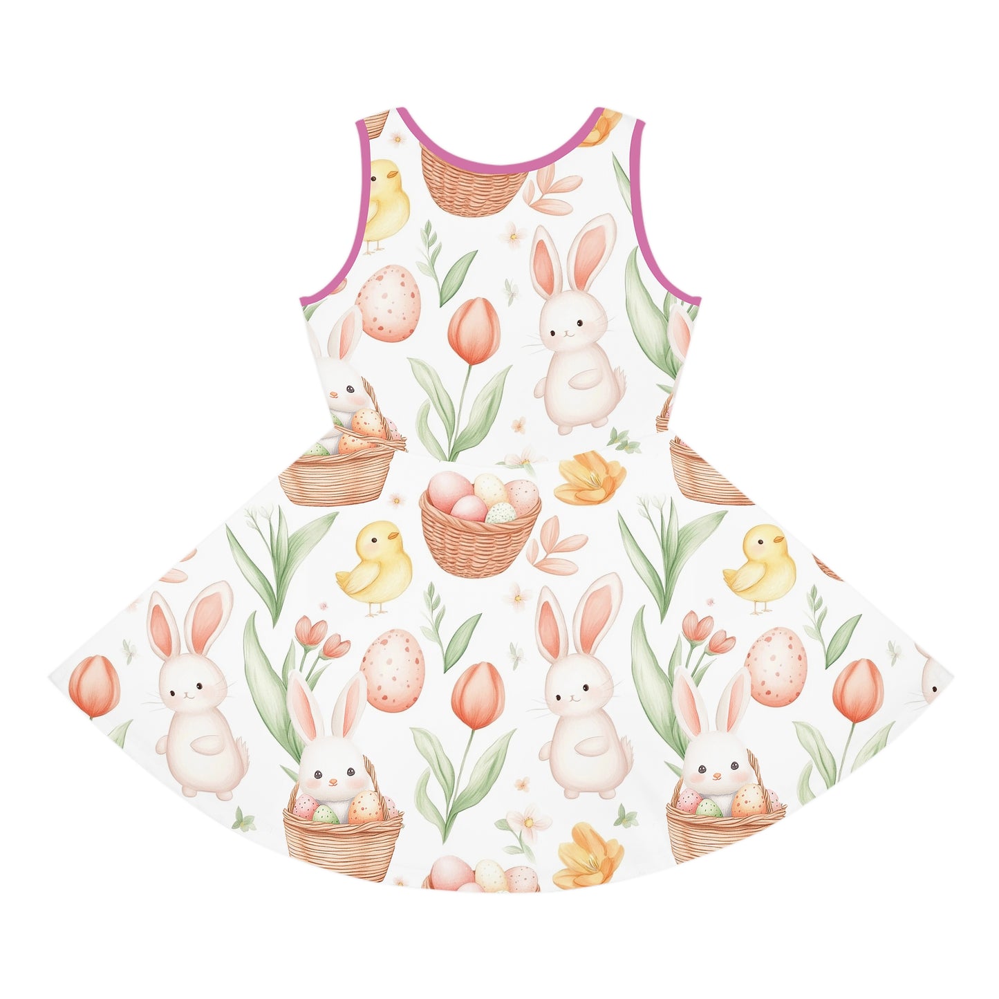 Charming Easter Bunny Girls' Sundress
