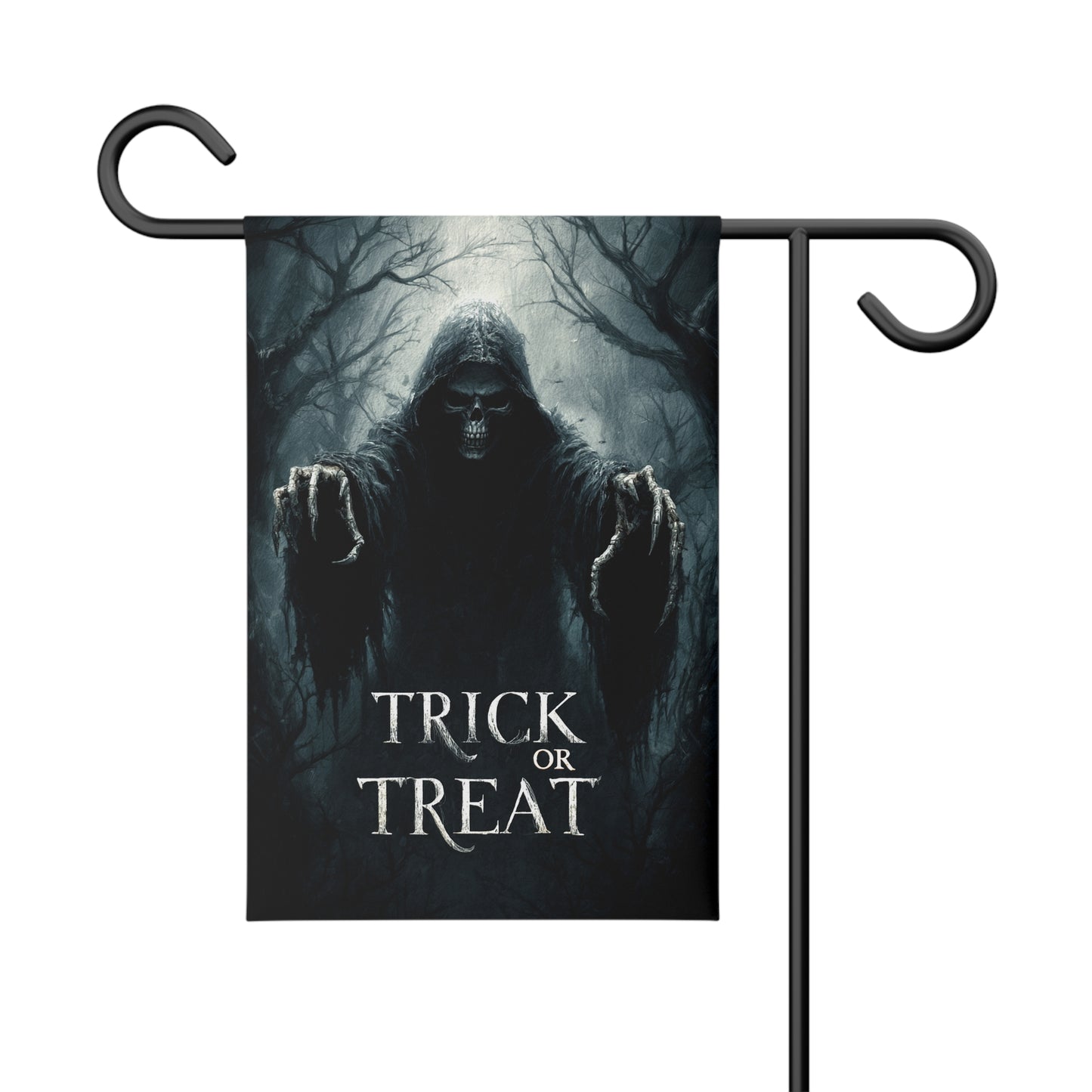 Halloween Garden Banner, Spooky Outdoor Decor, Trick or Treat Sign, Fall Home Decor, Halloween Decor