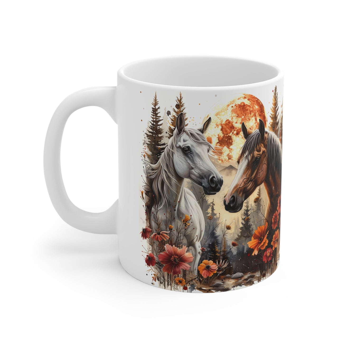 11 oz. Equestrian Autumn Mug