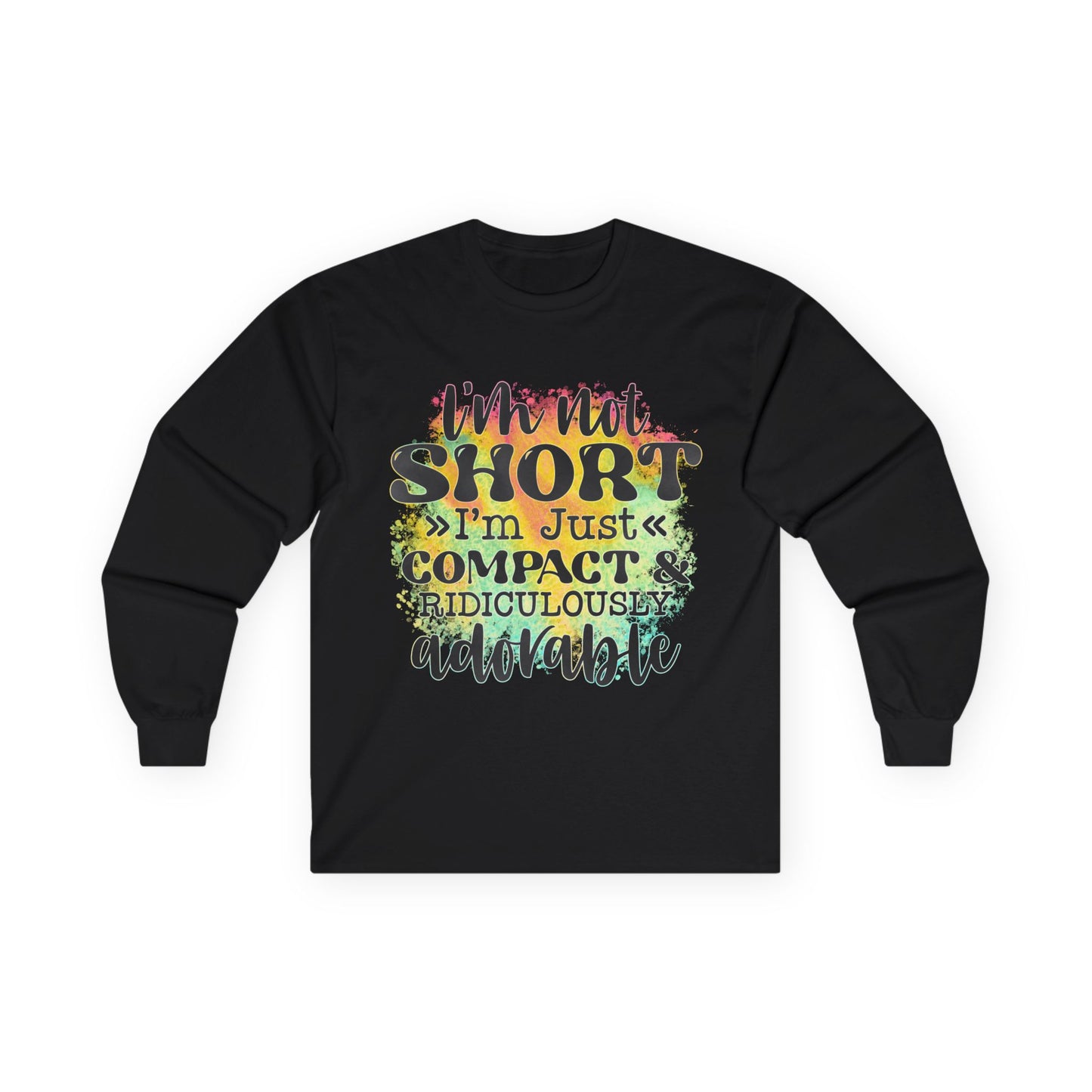 Adorable Long Sleeve Tee: I'm Not Short, I'm Just Compact, Funny Gift for Kids, Casual Wear, Birthdays, Everyday Humor