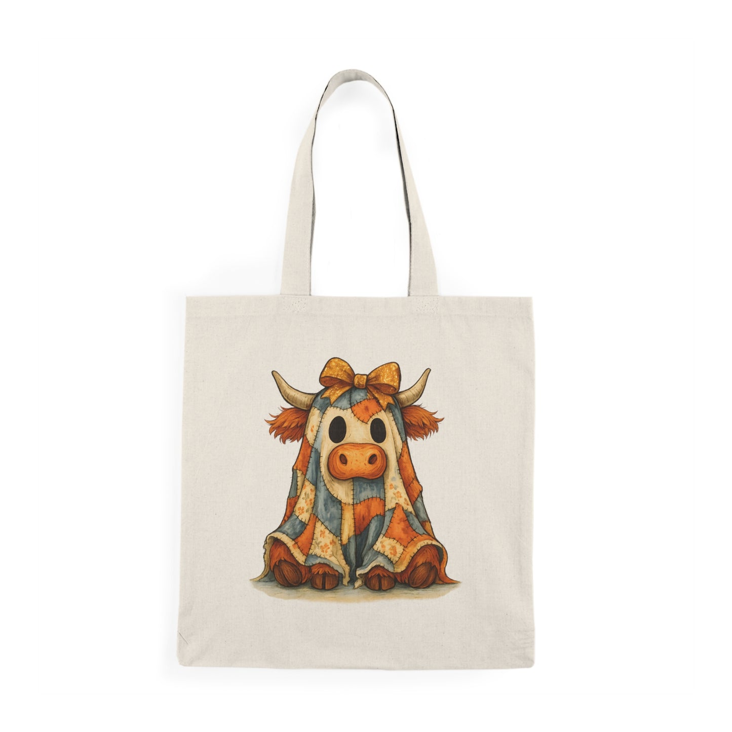 Adorable Cow Tote Bag, Cute Shopping Bag, Farmhouse Style, Gift for Cow Lovers, Eco-Friendly Tote