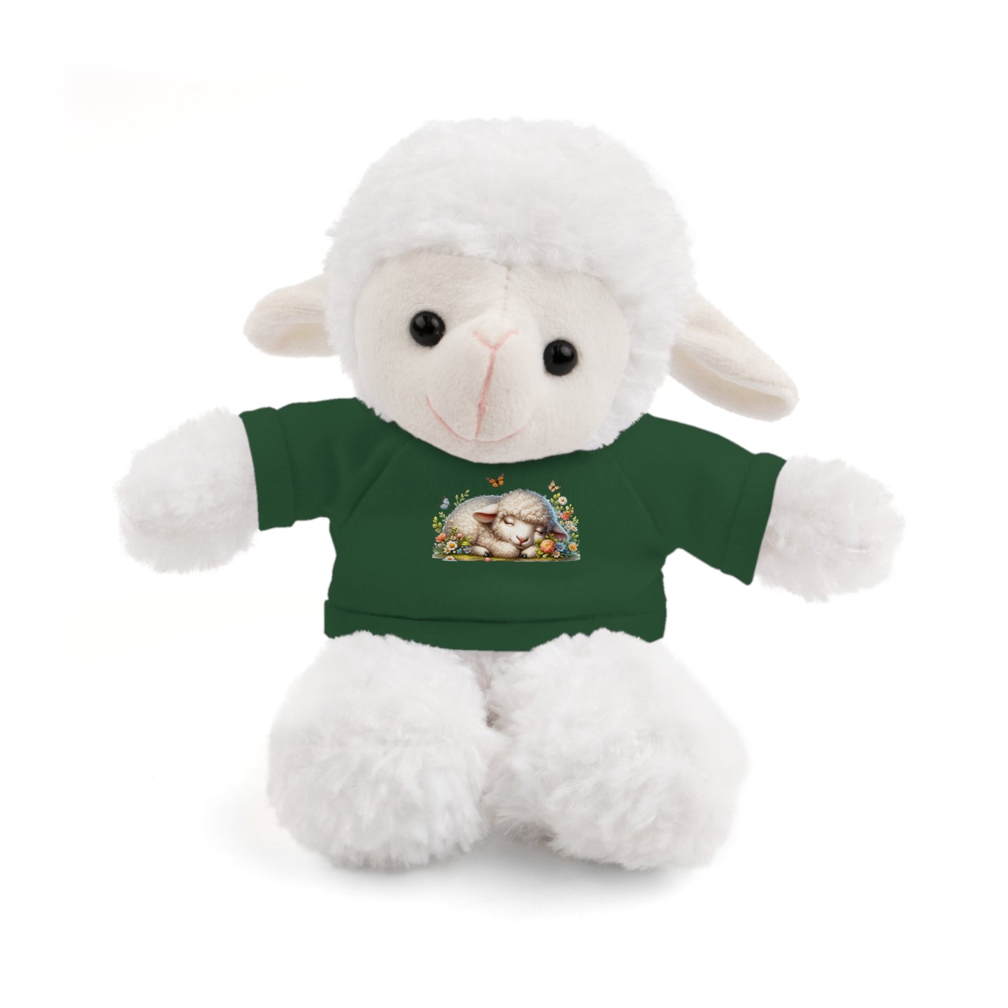 Stuffed Animals with Tee - Adorable Personalized Plush Toy, Baby Shower Gift, Kids' Birthday Party, Cuddle Buddy, Gift for All Occasions