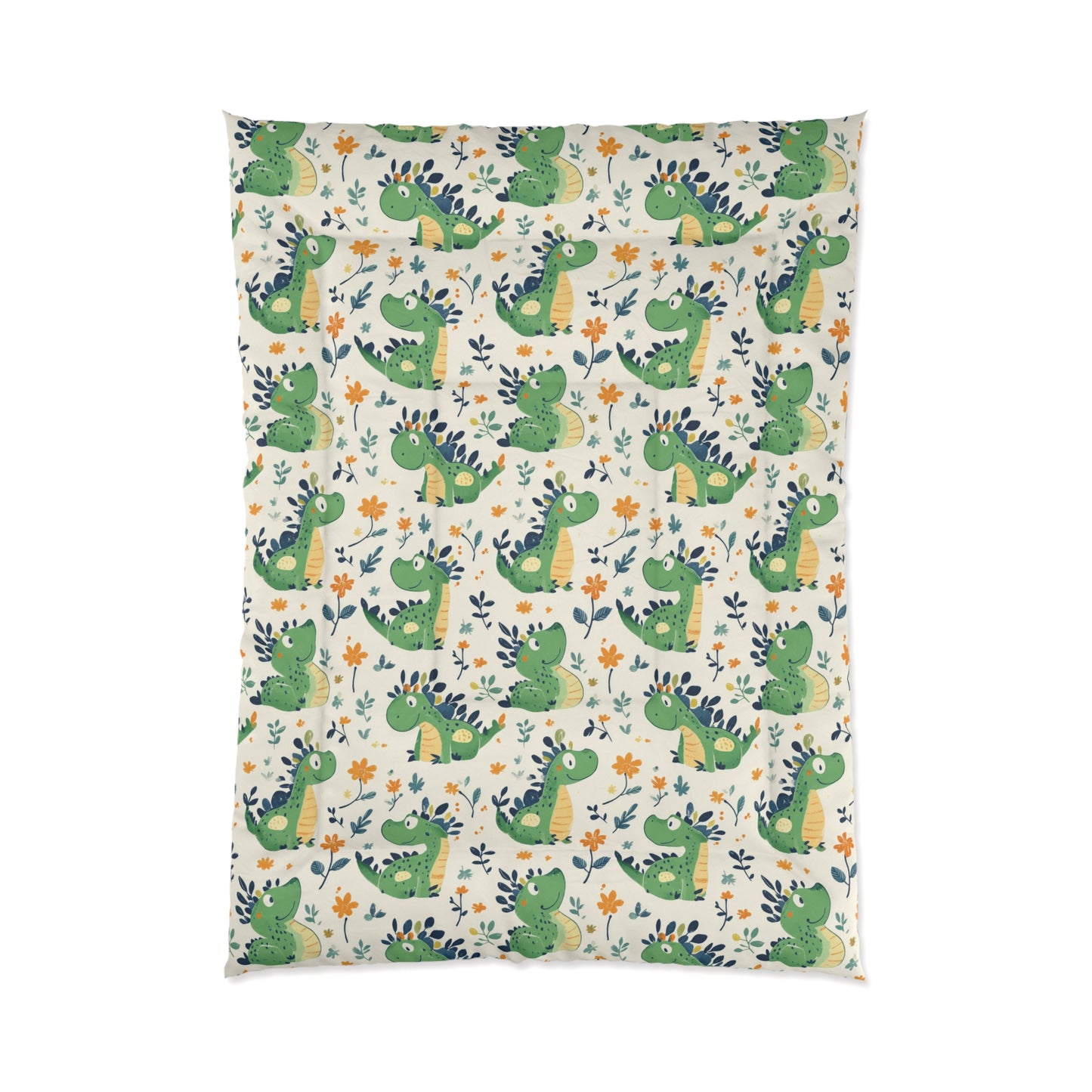 Dinosaur-Themed Comforter for Kids, Cute Kids Bedding, Fun Bedroom Decor, Gift for Baby Showers, Nursery Essentials