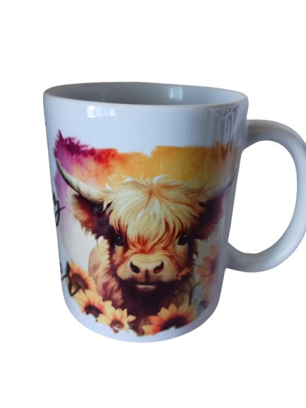11 oz sublimation printed coffee cup