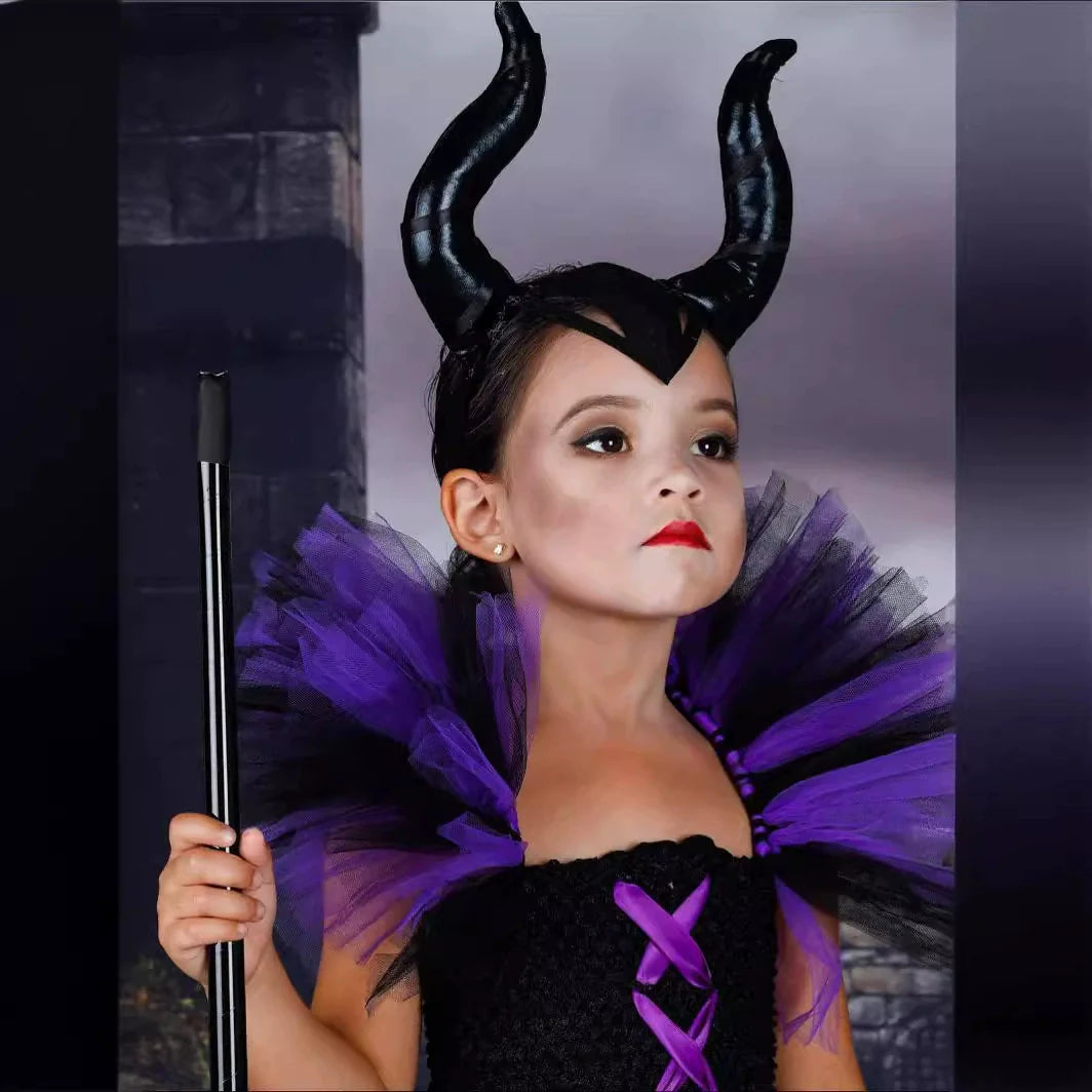Halloween Sleeping Witch Costume Set Dress with Wand-1