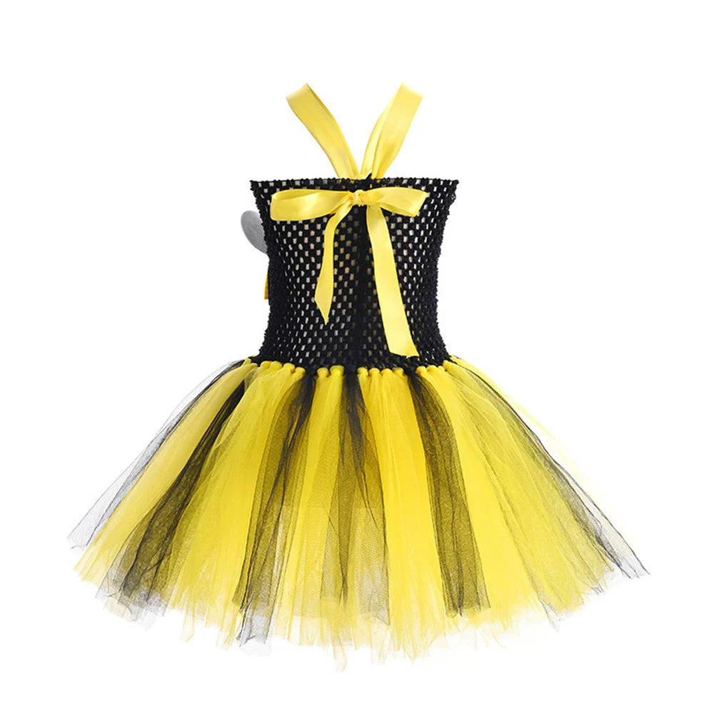 Arrival Bee Shape Tulle Dress – Halloween Design Party Performance Costume Set-2