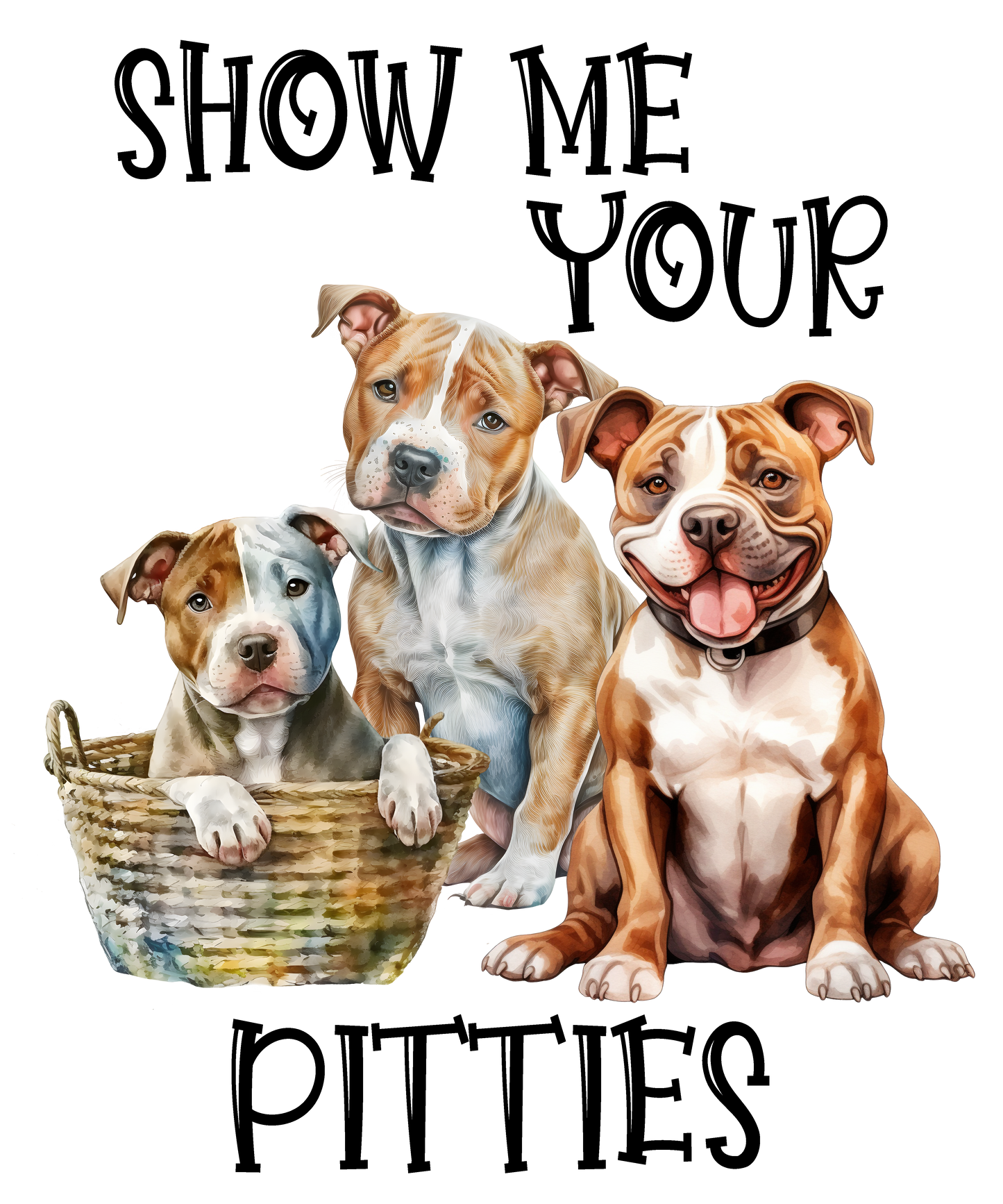 3 x 3 wooden fridge magnet-Pitties