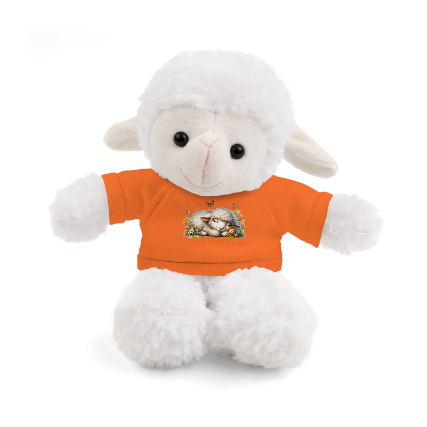 Stuffed Animals with Tee - Adorable Personalized Plush Toy, Baby Shower Gift, Kids' Birthday Party, Cuddle Buddy, Gift for All Occasions