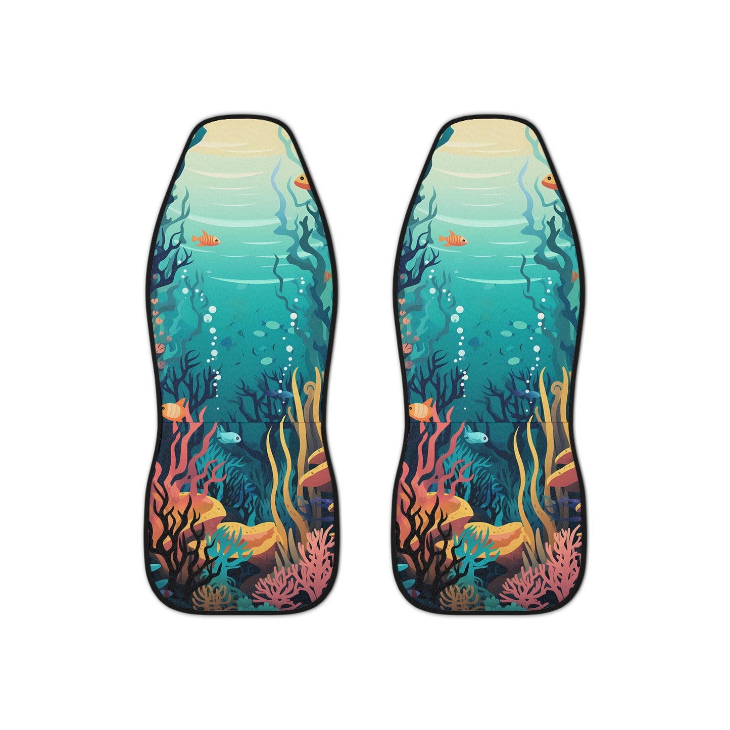 Underwater Wonderland Car Seat Covers | Ocean Decor, Marine Life Accessories, Car Interior Upgrade, Gift for Sea Lovers, Eco-Friendly Design