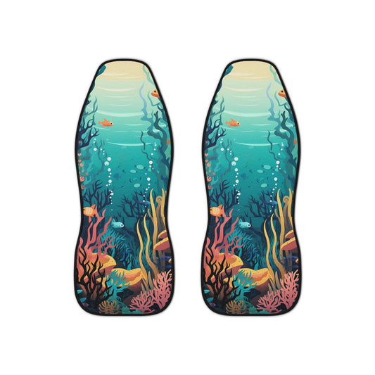 Underwater Wonderland Car Seat Covers | Ocean Decor, Marine Life Accessories, Car Interior Upgrade, Gift for Sea Lovers, Eco-Friendly Design