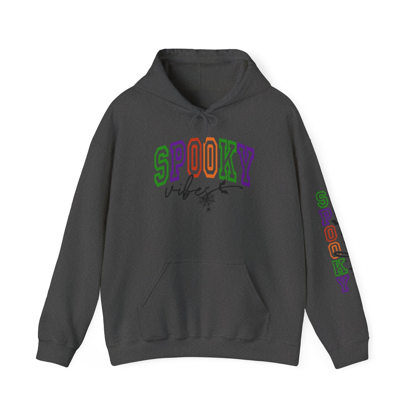 Spooky Vibes Hoodie, Unisex Fall Sweatshirt for Halloween, Cozy Casual Wear, Perfect Gift for Parties, Mens and Womens Clothing