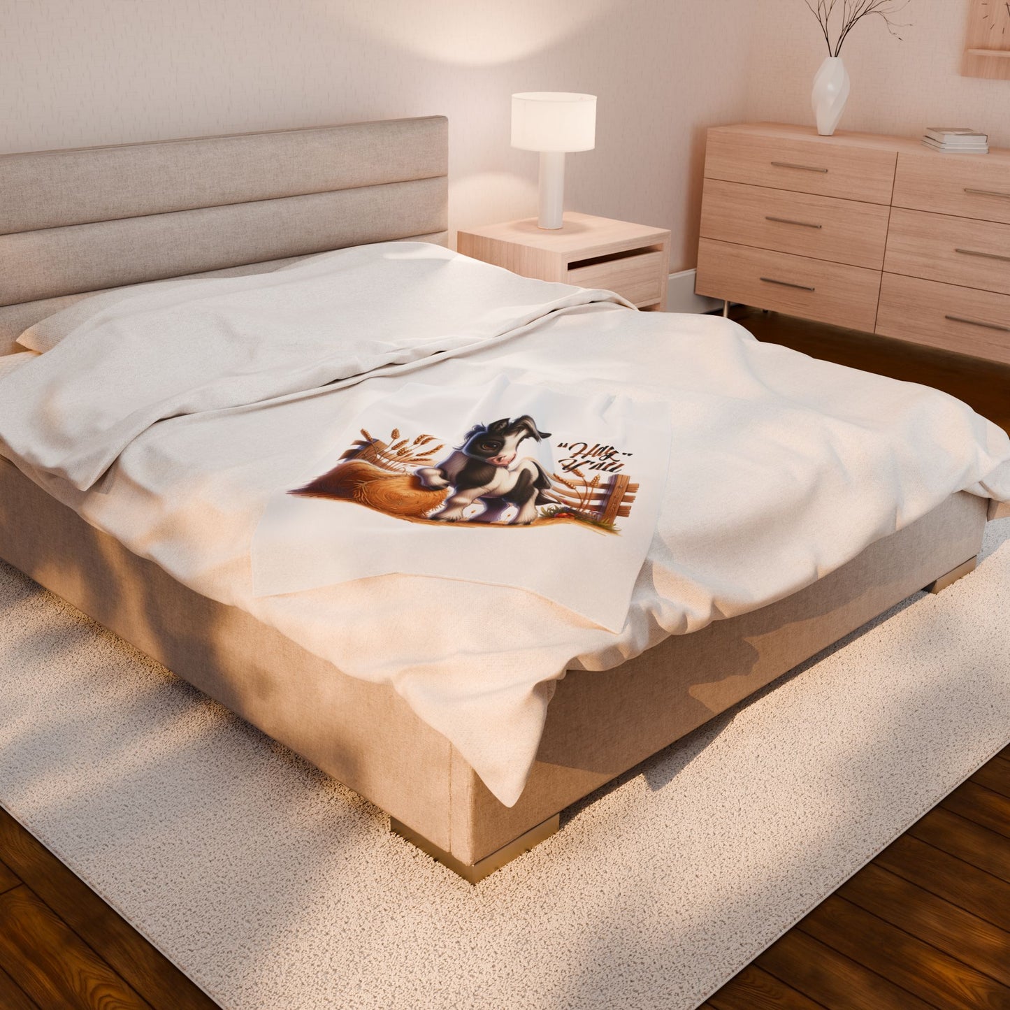 Cozy Horse-Themed Velveteen Plush Blanket | Farmhouse Decor, Animal Lover Gift, Snuggle Throw, Nursery Bedding, Children's Room