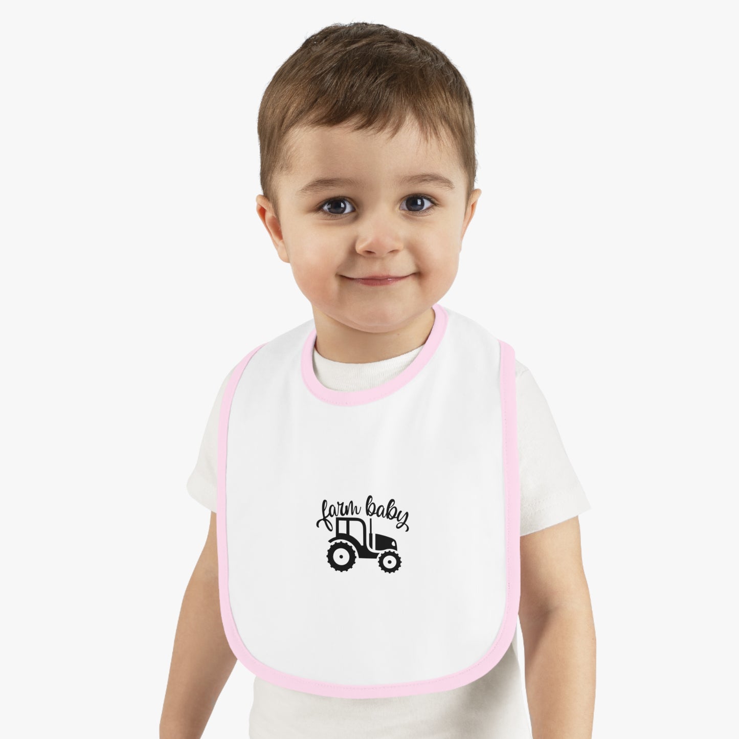 Farm Baby Bib, Cute Baby Bib for Newborns, Infant Gift, Tractor Bib, Baby Shower Gift, Farm-Themed Baby Essentials