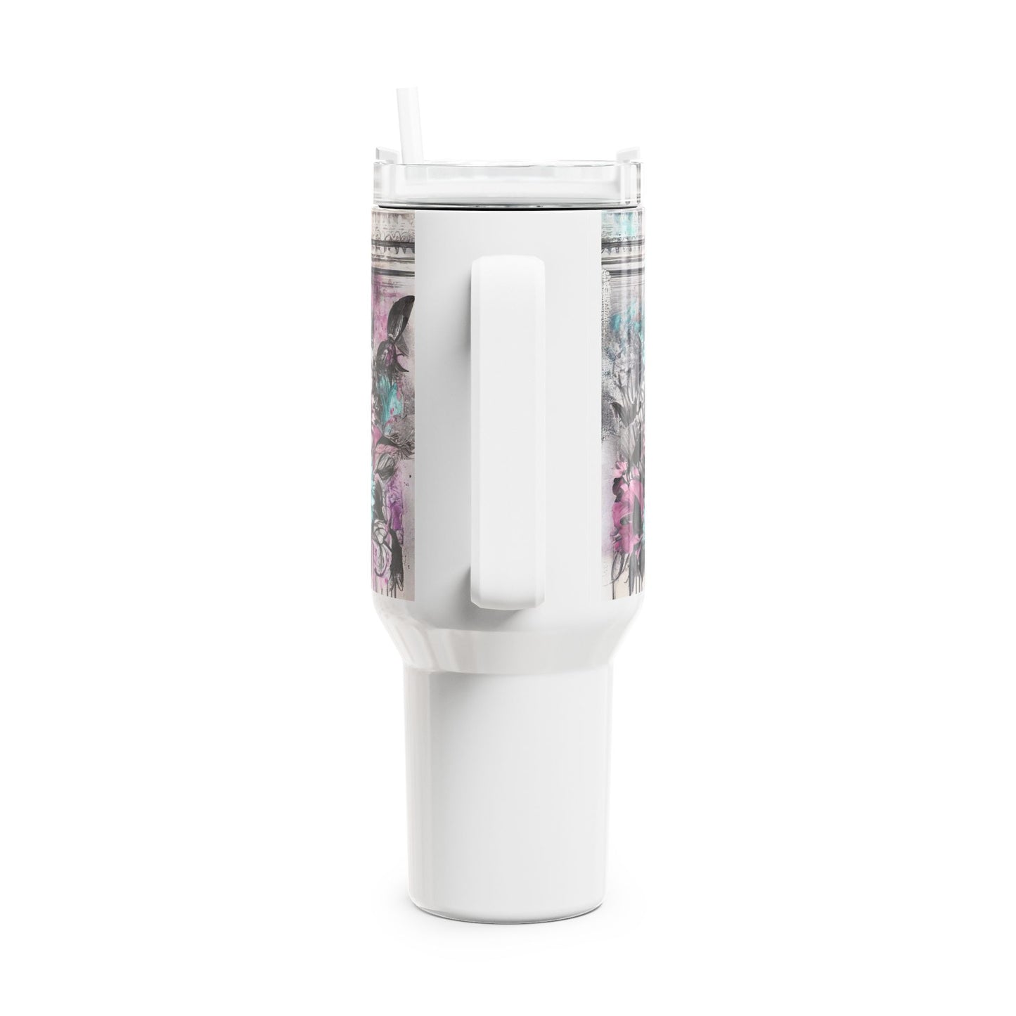 Western Floral Tumbler, Cowboy Cowgirl Drinkware, 40oz Travel Mug, Gifts for Her, Country Party Decor, Summer BBQ Accessories