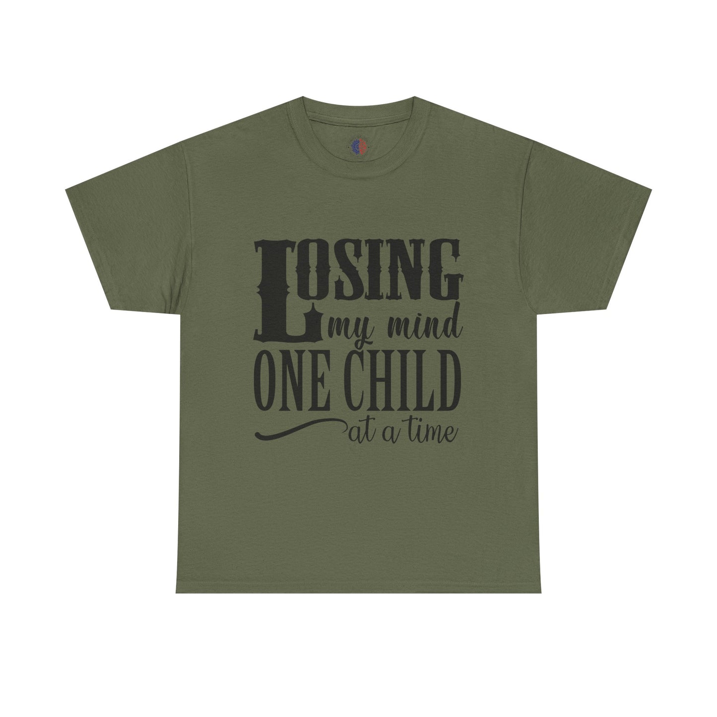Losing My Mind Unisex Heavy Cotton Tee, Funny Parents T-Shirt, Gift for Moms, Humor Shirt for Dad, Casual Wear, Family Humor Top