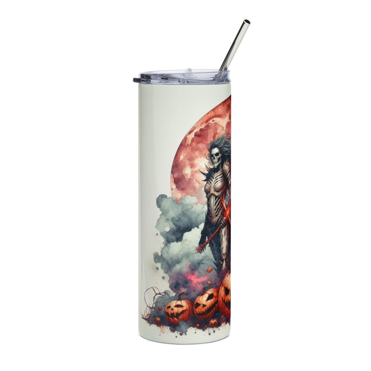 Halloween-Themed Stainless Steel Tumbler, 20oz | Spooky Drinkware, Trick-or-Treat Cup, Fall Decor, Unique Gift for Grown-ups