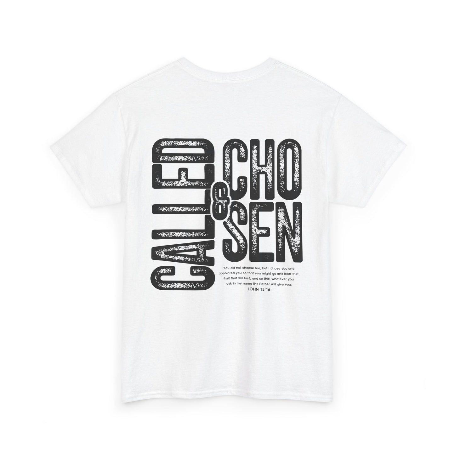 Unisex Heavy Cotton Tee - Called and Chosen Graphic Tee, Inspirational T-Shirt, Faith-Based Apparel, Perfect Gift for Believers, [...]