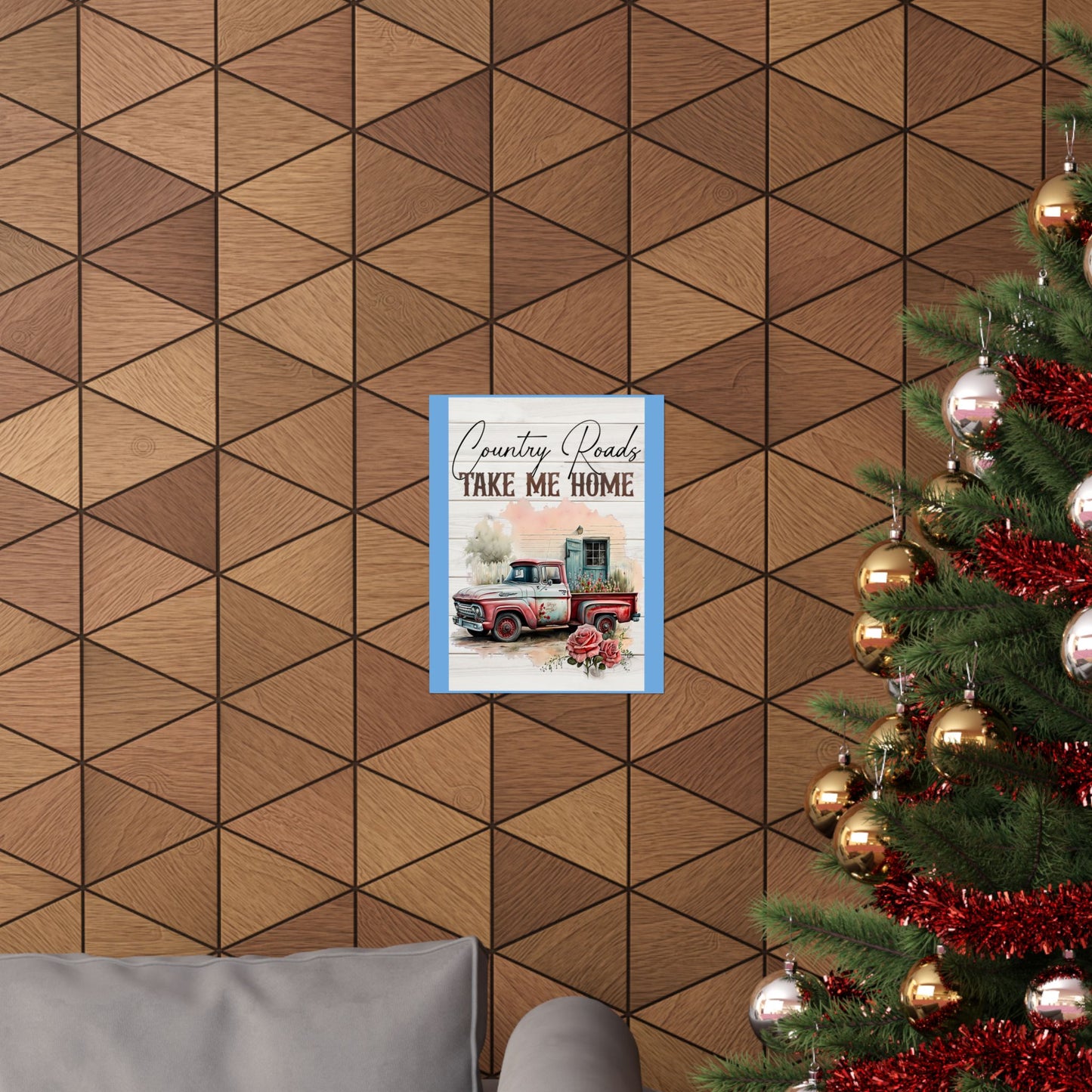 Matte Vertical Posters-Country Roads