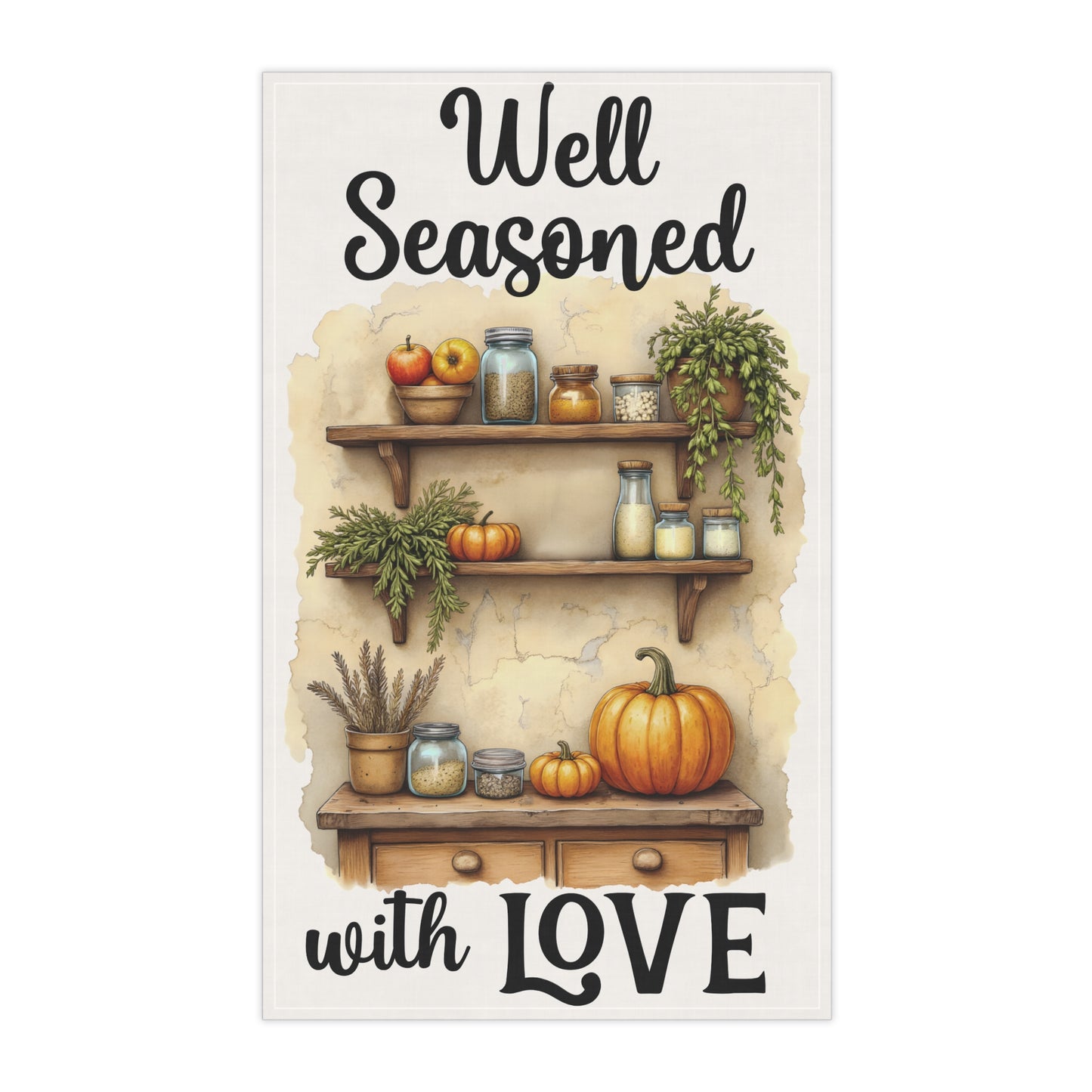 Charming Kitchen Tea Towels, Cozy Home Decor, Gift for Cooks, Thanksgiving, Rustic Kitchen, Farmhouse Style