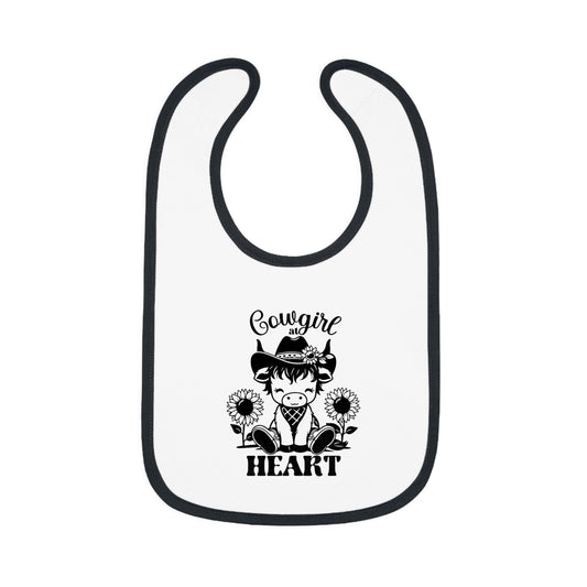 Cute Cowgirl Bib for Toddlers, Baby Shower Gift, Kids Feeding Bib, Nursery Decor, Heartfelt Gift for New Parents