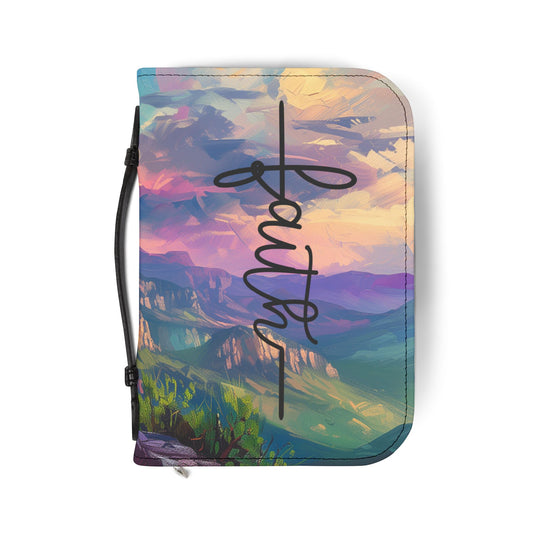 Inspirational Bible Cover - Faith, Christian Gift, Religious Journal, Bible Holder, Spiritual Keepsake