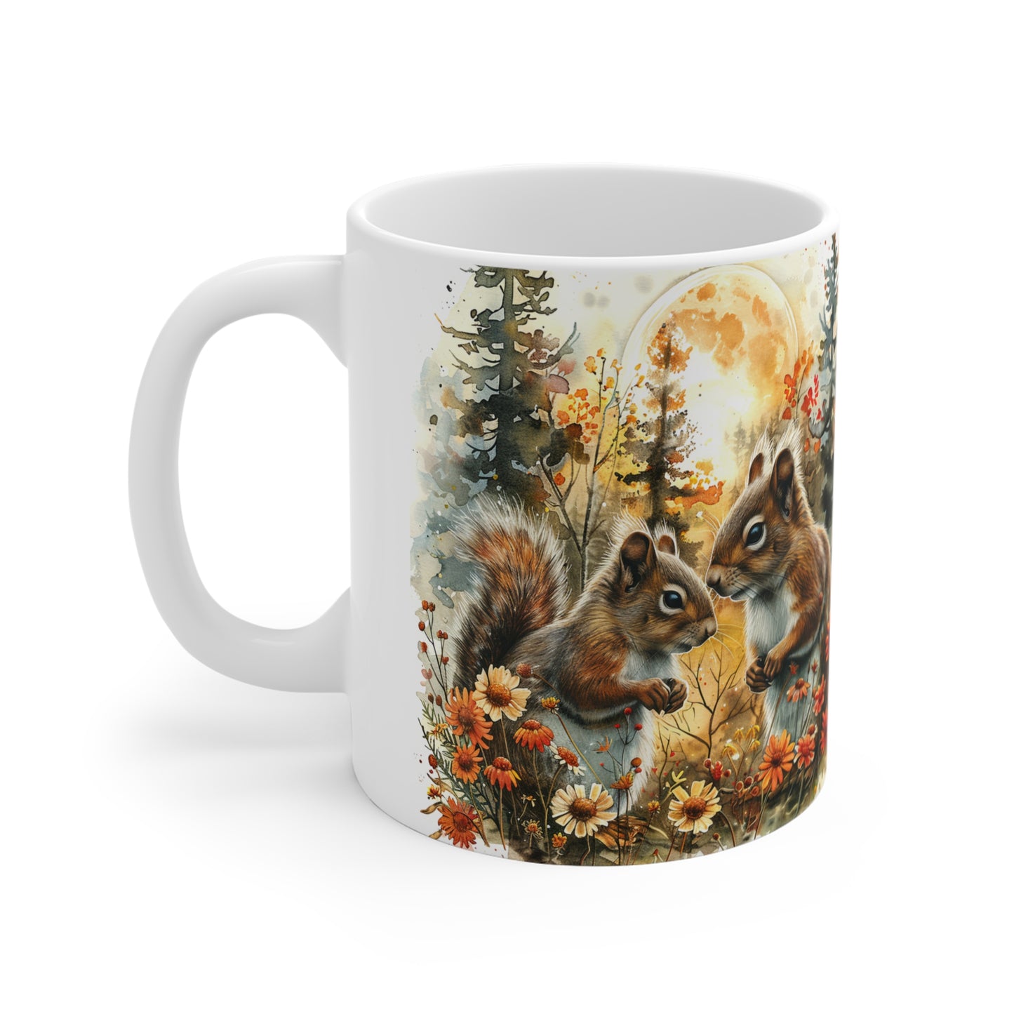 Autumn 11 oz.  Squirrel Mug