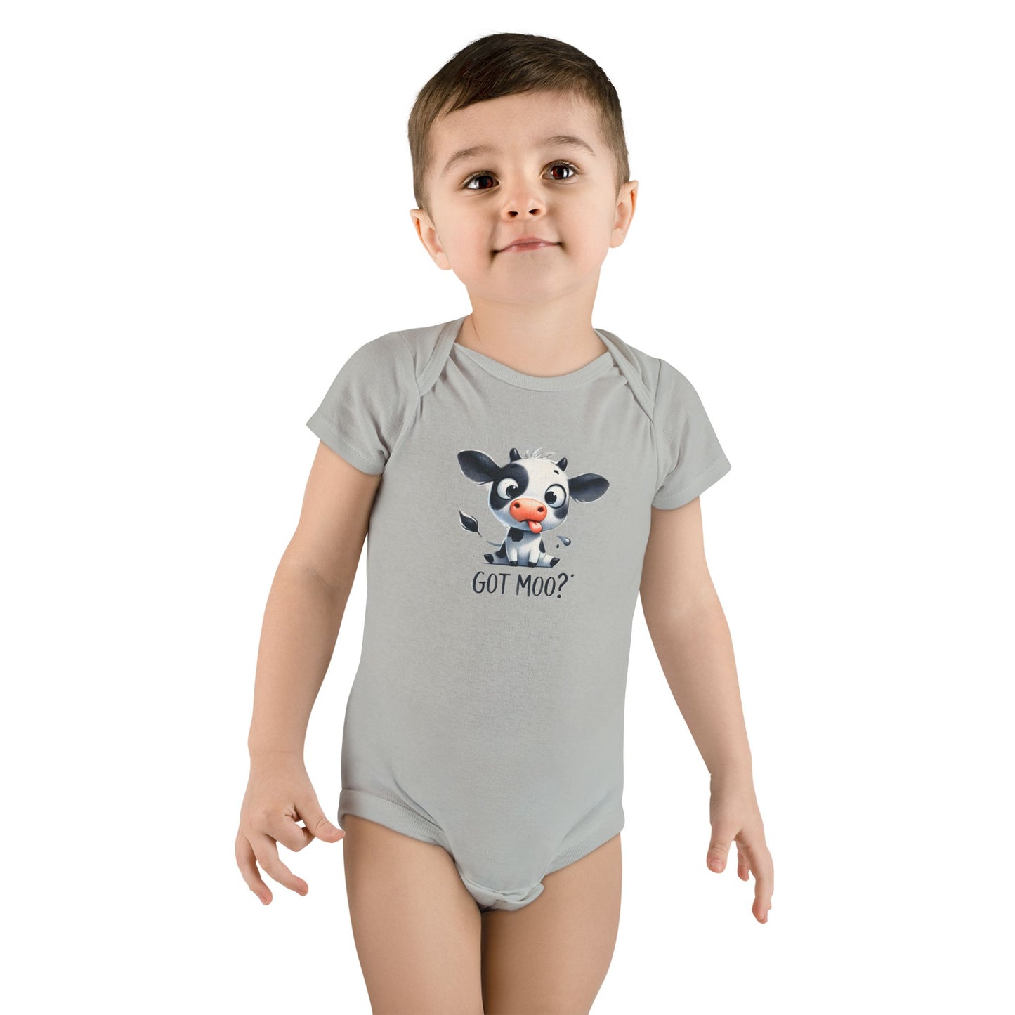 Cute Cow Baby Onesie - 'Got Moo?' Animal Print Newborn Gift, Baby Shower Outfit, Toddler Clothes, Funny Baby Bodysuit