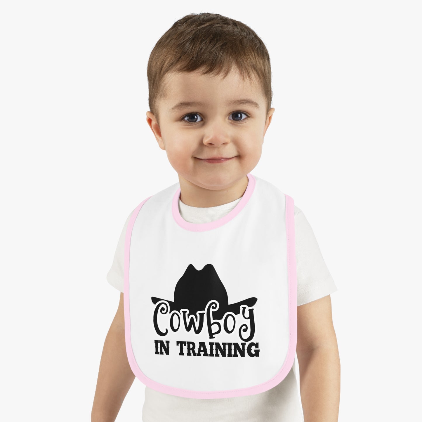 Cute Cowboy Bib for Toddlers - Perfect Baby Gift, Fun Baby Shower Present, Western Theme Feeding Bib, Adorable Baby Outfit