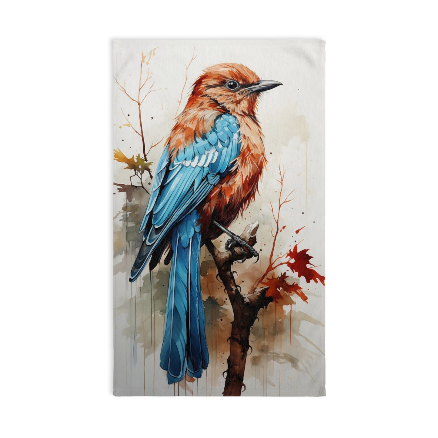 Artistic Bird Hand Towel | Nature Decor, Kitchen Accessories, Eco-Friendly Gift, Bath Towel, Animal Lovers