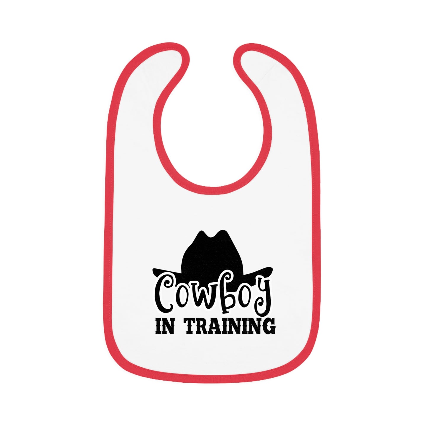 Cute Cowboy Bib for Toddlers - Perfect Baby Gift, Fun Baby Shower Present, Western Theme Feeding Bib, Adorable Baby Outfit
