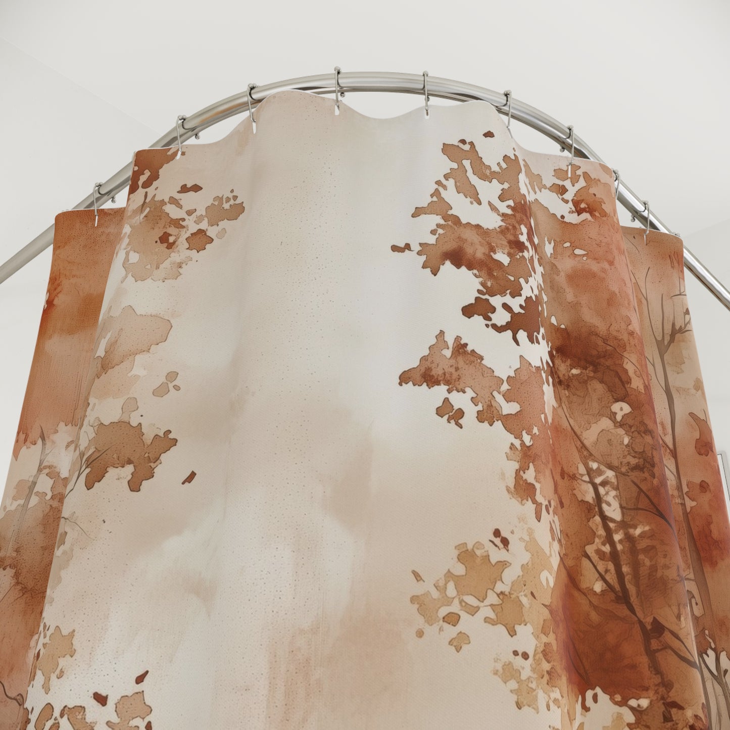 Autumn Forest Shower Curtain, Cozy Bathroom Decor, Nature-Inspired Gift, Seasonal Home Accessory, Rustic Fall Vibes
