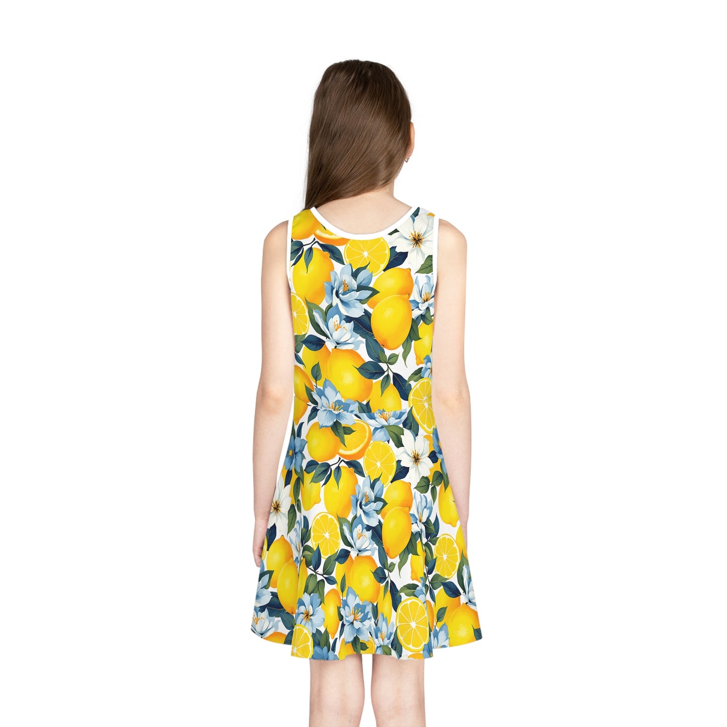 Lemon Floral Sundress for Girls
