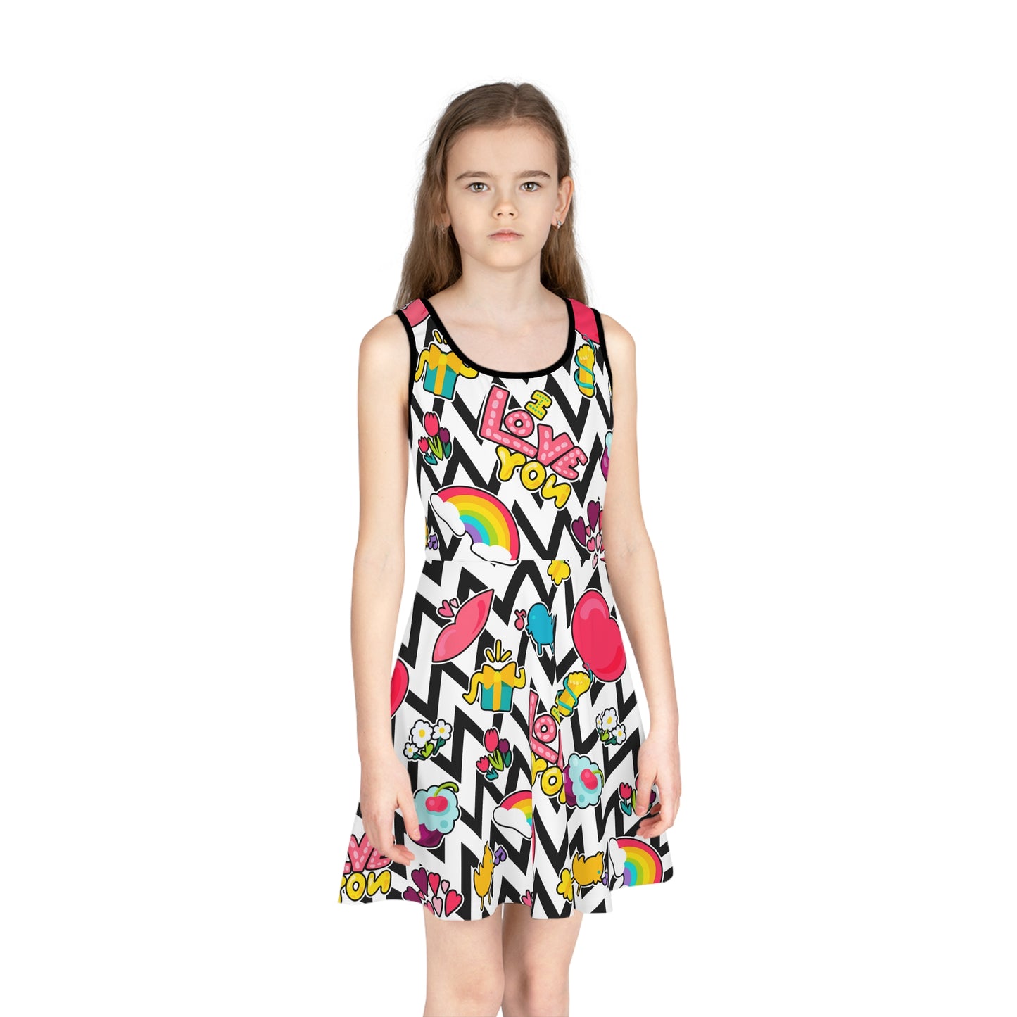Girls' Colorful Retro Sundress