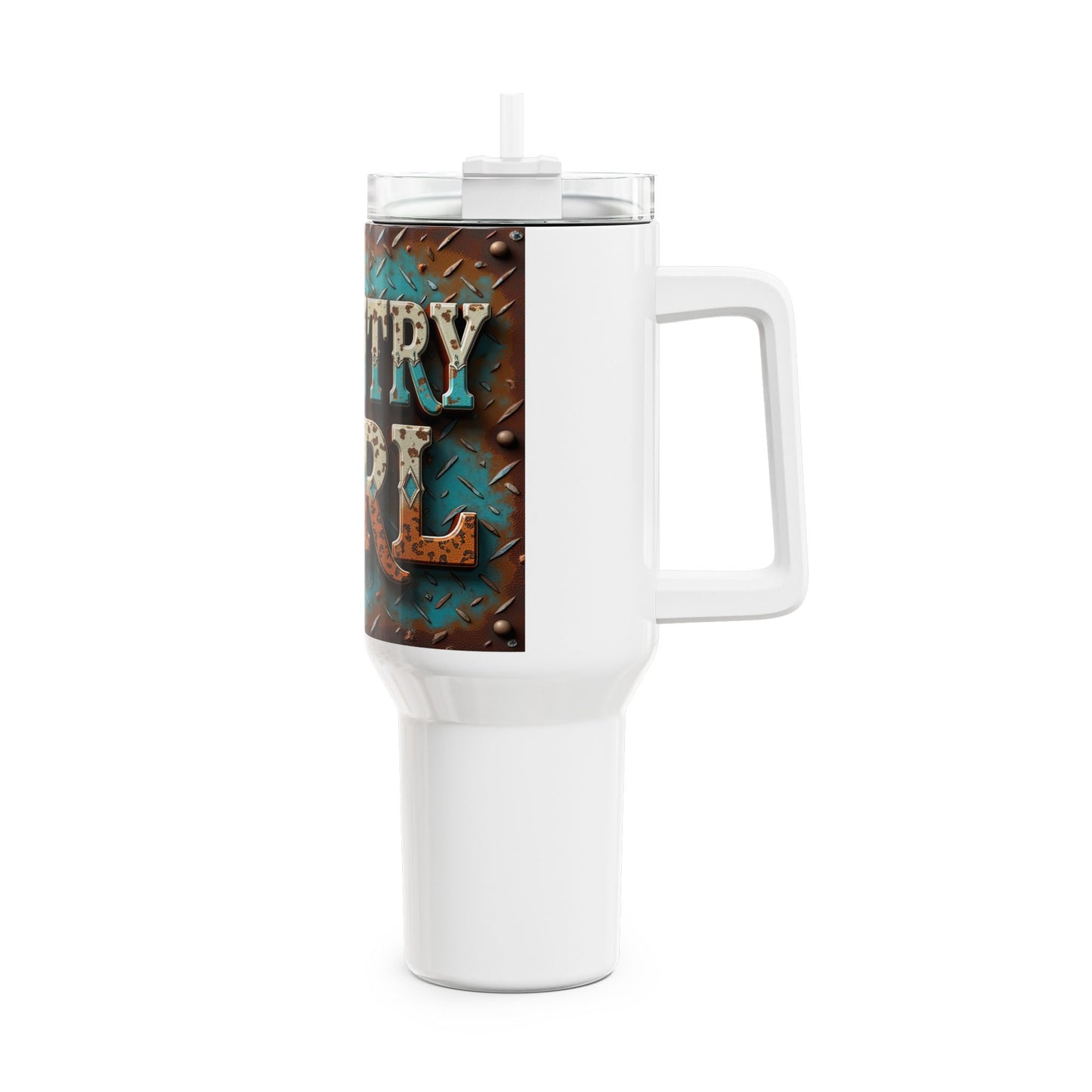 Country Girl 40oz Tumbler | Insulated Travel Mug | Rustic Outdoor Cup | Gift for Farm Lovers | Perfect for Road Trips, Camping, Picnics