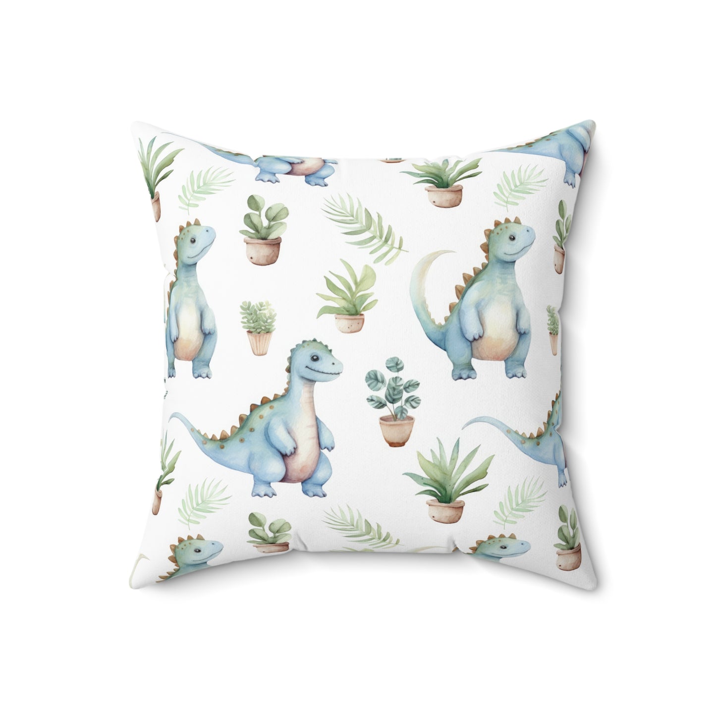 Adorable Dinosaur-Themed Pillow, Cute Dinosaur Decor, Kids Room Accessory, Playroom Decoration, Nursery Pillow