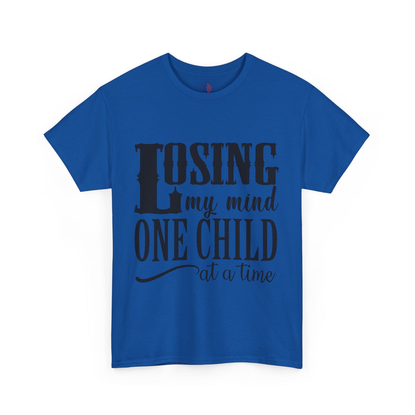 Losing My Mind Unisex Heavy Cotton Tee, Funny Parents T-Shirt, Gift for Moms, Humor Shirt for Dad, Casual Wear, Family Humor Top