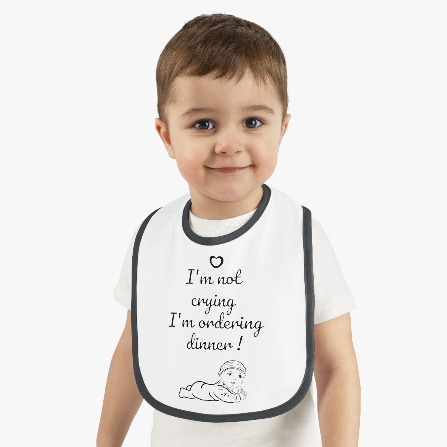 Whimsical Baby Bib with Cute Quote - Perfect for New Parents, Baby Showers, Infant Gift, Unique Fun Eating Accessory