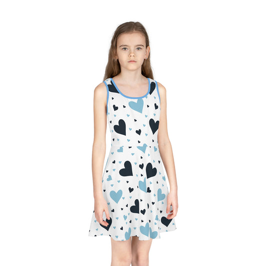 Heart Pattern Girls' Sundress