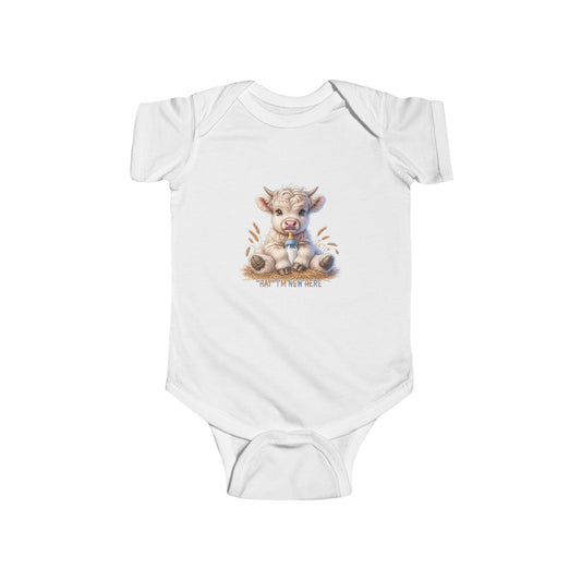 Cute Cow Infant Bodysuit, Baby Shower Gift, Newborn Outfit, Farm Animal Clothes, Cute Baby Apparel