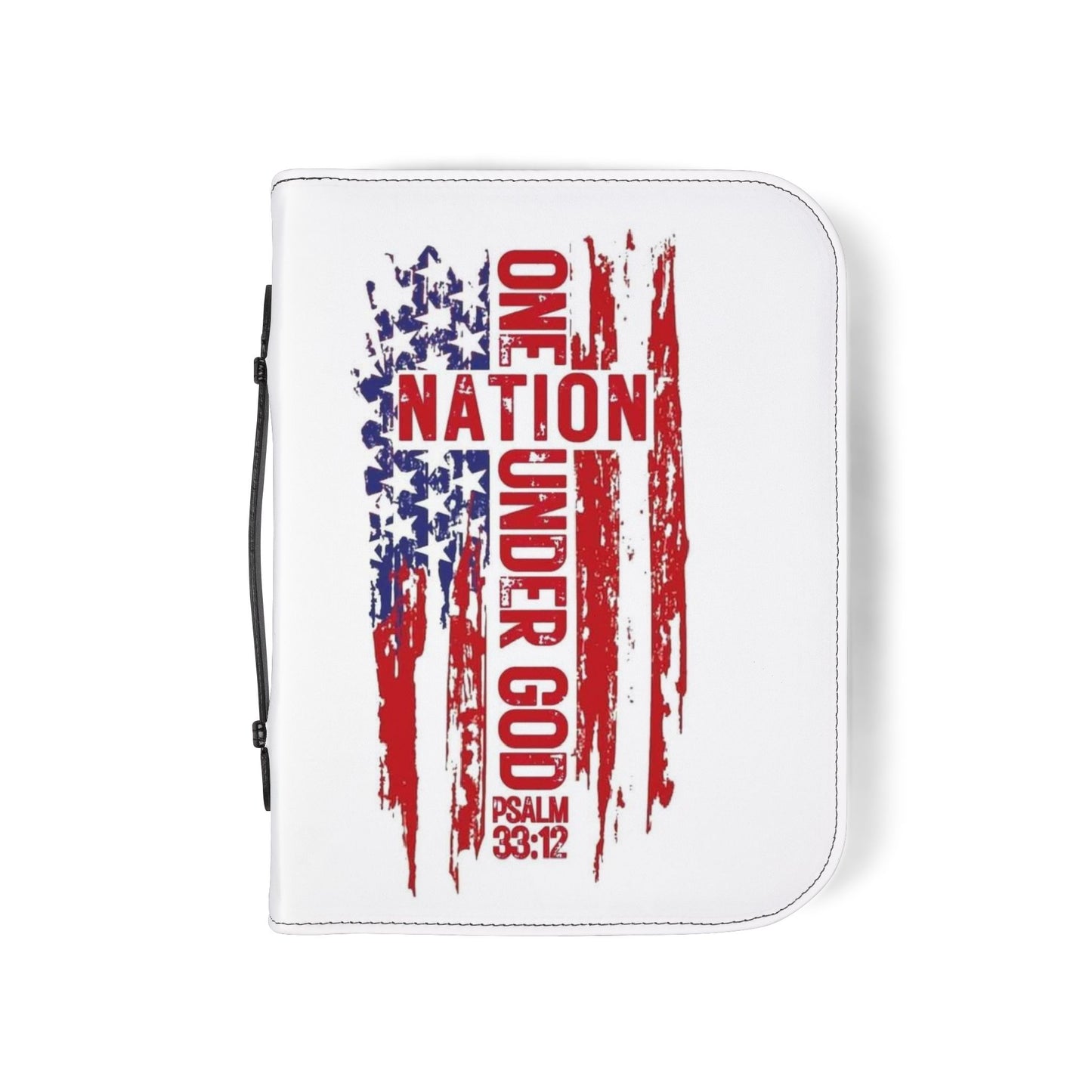 Patriotic Bible Cover - One Nation Under God, Religious Gift, Christian Accessory, Memorial Day, Independence Day, Church, Bible Holder