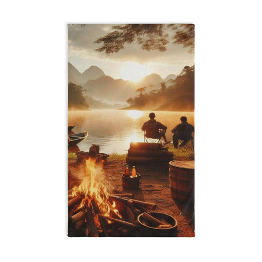 Nature Retreat Hand Towel - Cozy Camping Decor, Rustic Home Accents, Gift for Nature Lovers, Cabin Essentials, Outdoor Living