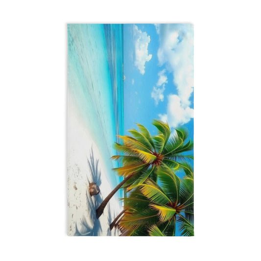 Tropical Paradise Hand Towel, Beach Vibes, Summer Decor, Gift, Bathroom Accessory, Poolside Essentials, Vacation Home