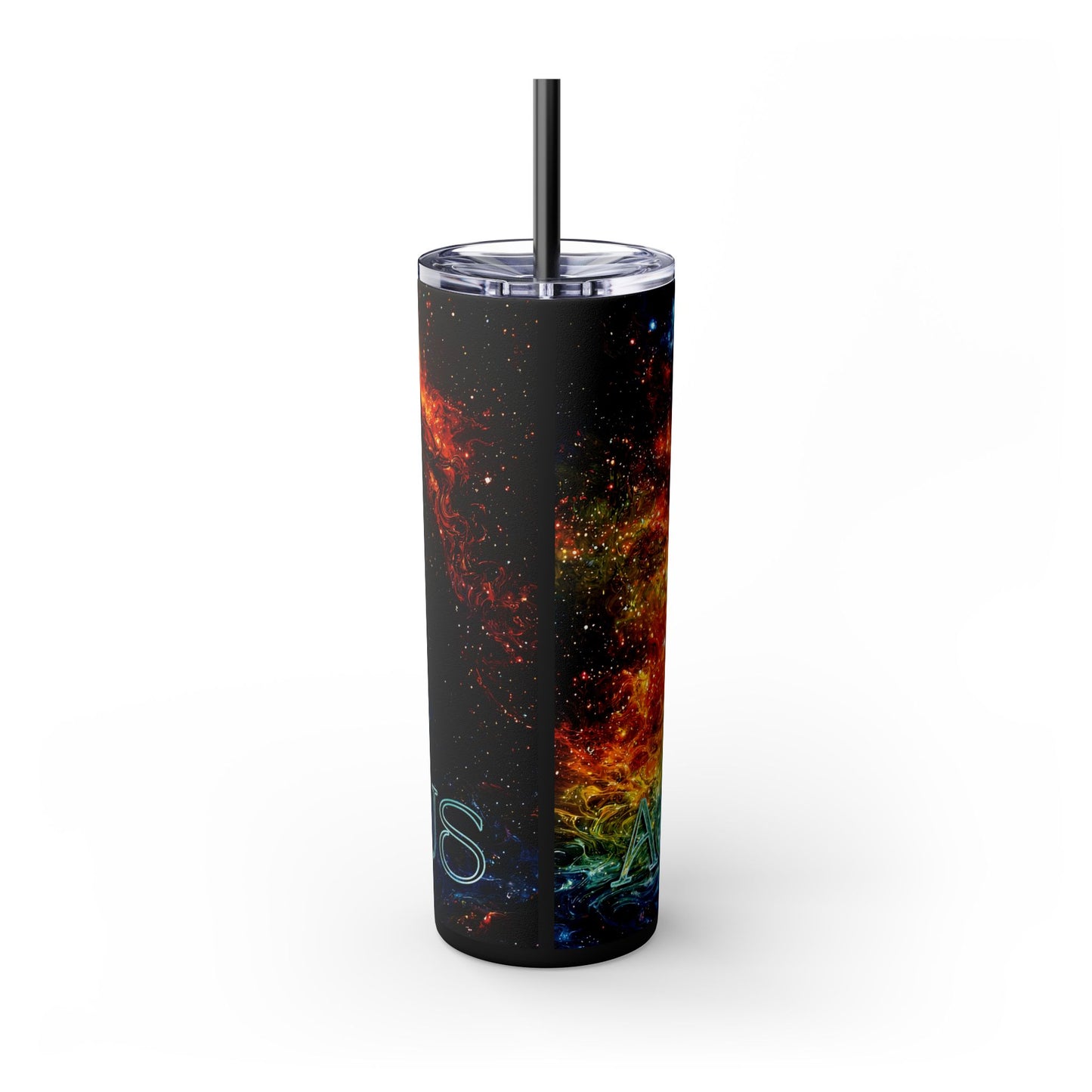 Vibrant Aquarius Skinny Tumbler, 20oz -  Travel Mug, Galaxy Drink Holder - Perfect for Gifts, Parties, Home
