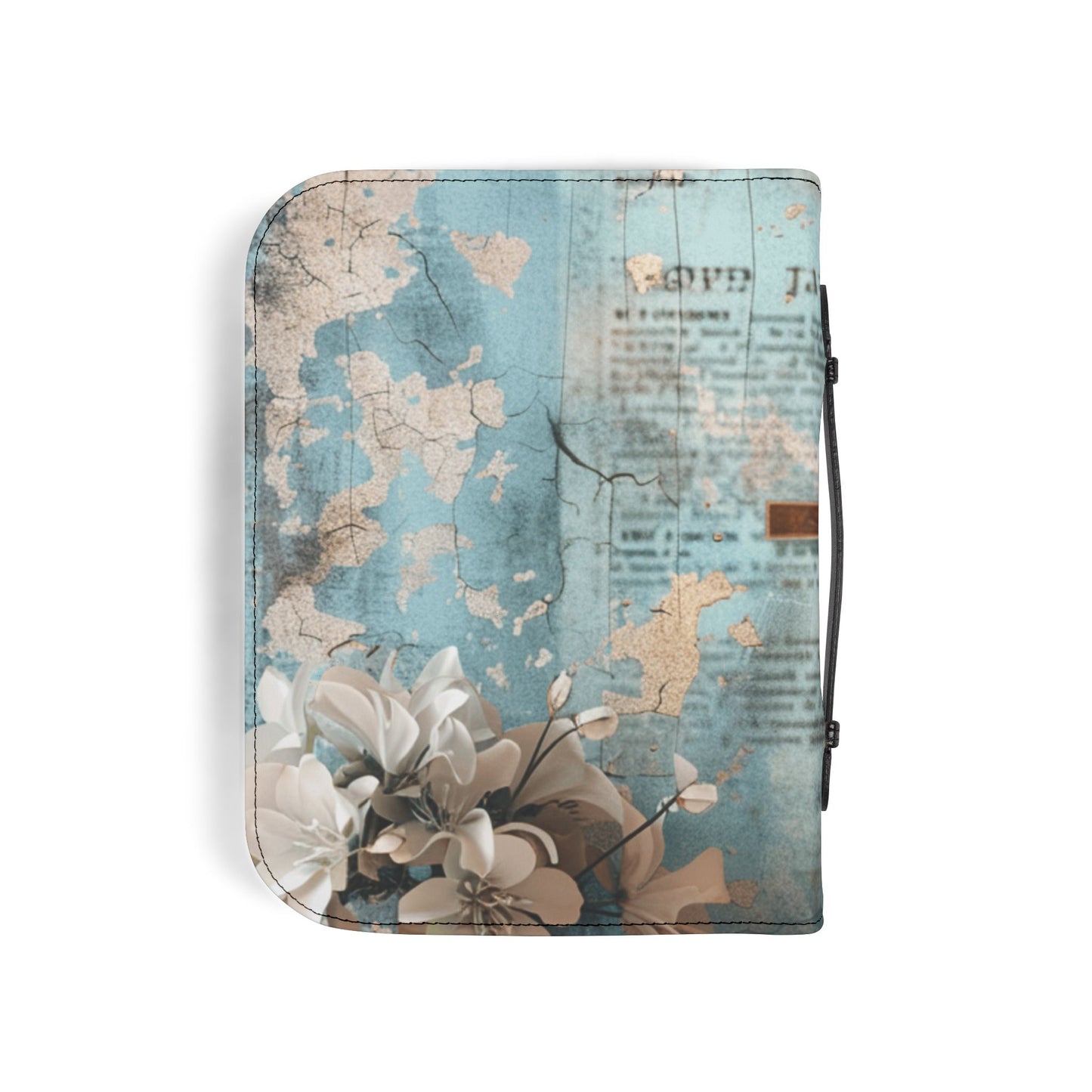 Vintage Floral Bible Cover, Christian Gift, Religious Keepsake, Scripture Organizer, Travel Journal Case, Church Supplies
