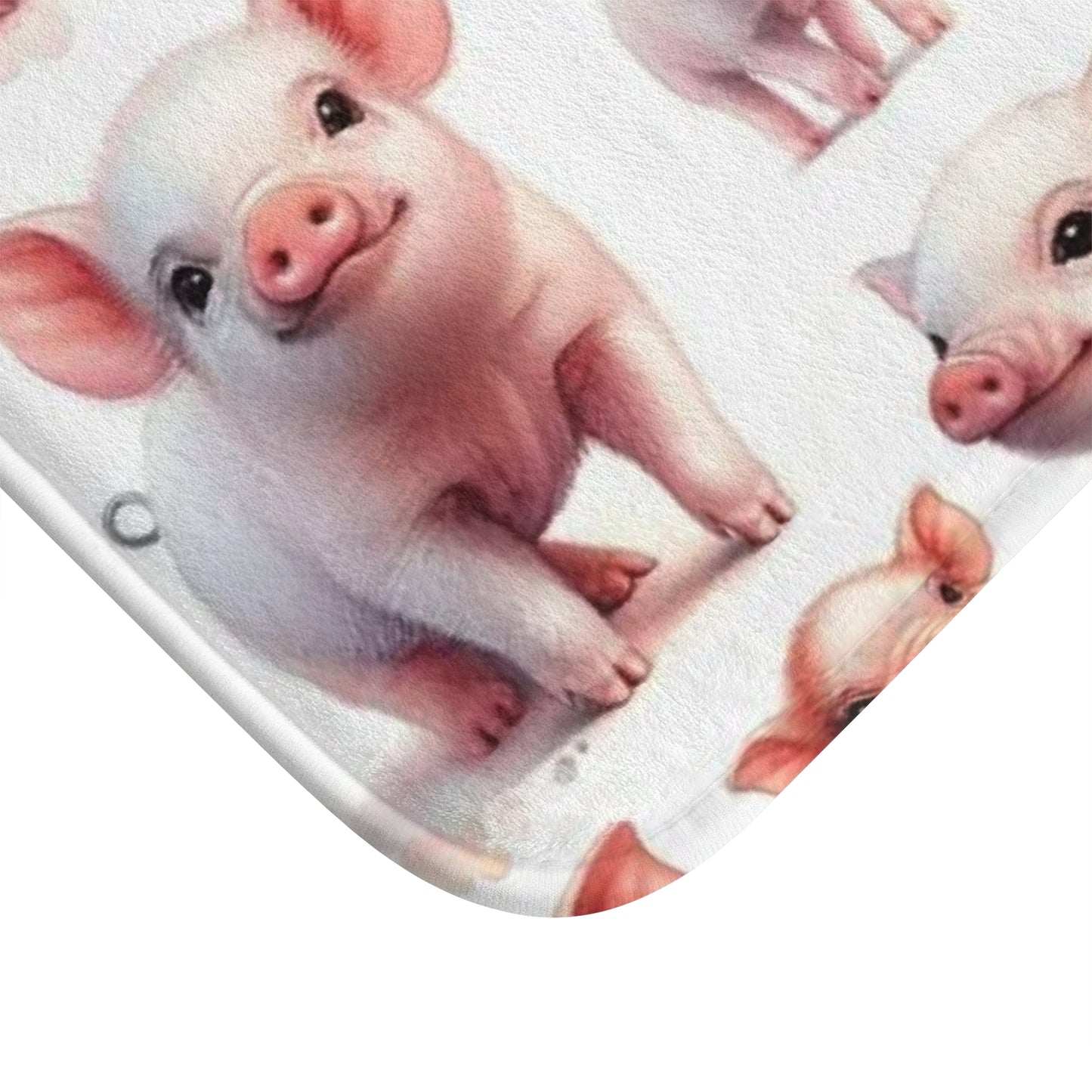 Cute Pig Bath Mat, Farmhouse Decor, Animal Lover Gift, Kitchen Rug, Bathroom Accessory, Easter Gift, Pig-Themed Home