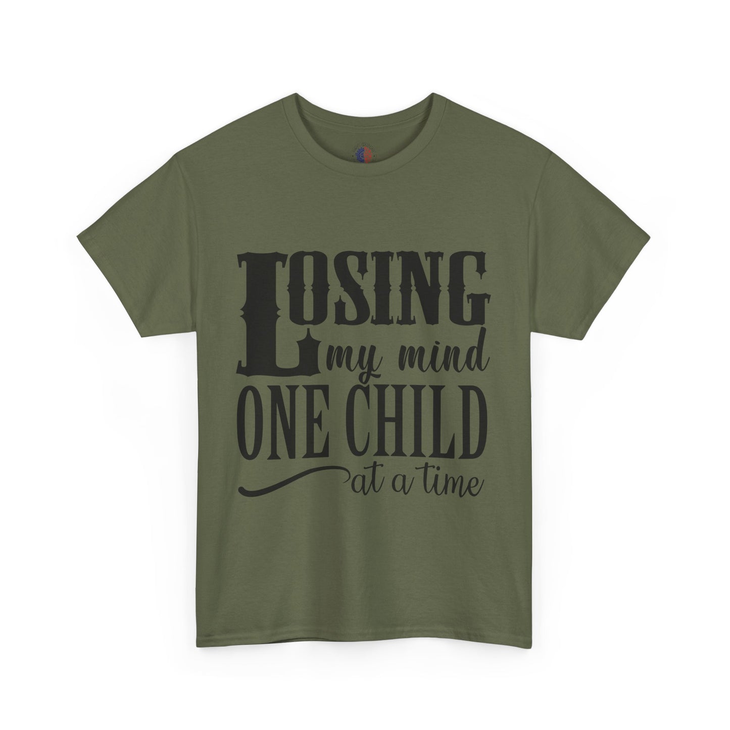 Losing My Mind Unisex Heavy Cotton Tee, Funny Parents T-Shirt, Gift for Moms, Humor Shirt for Dad, Casual Wear, Family Humor Top