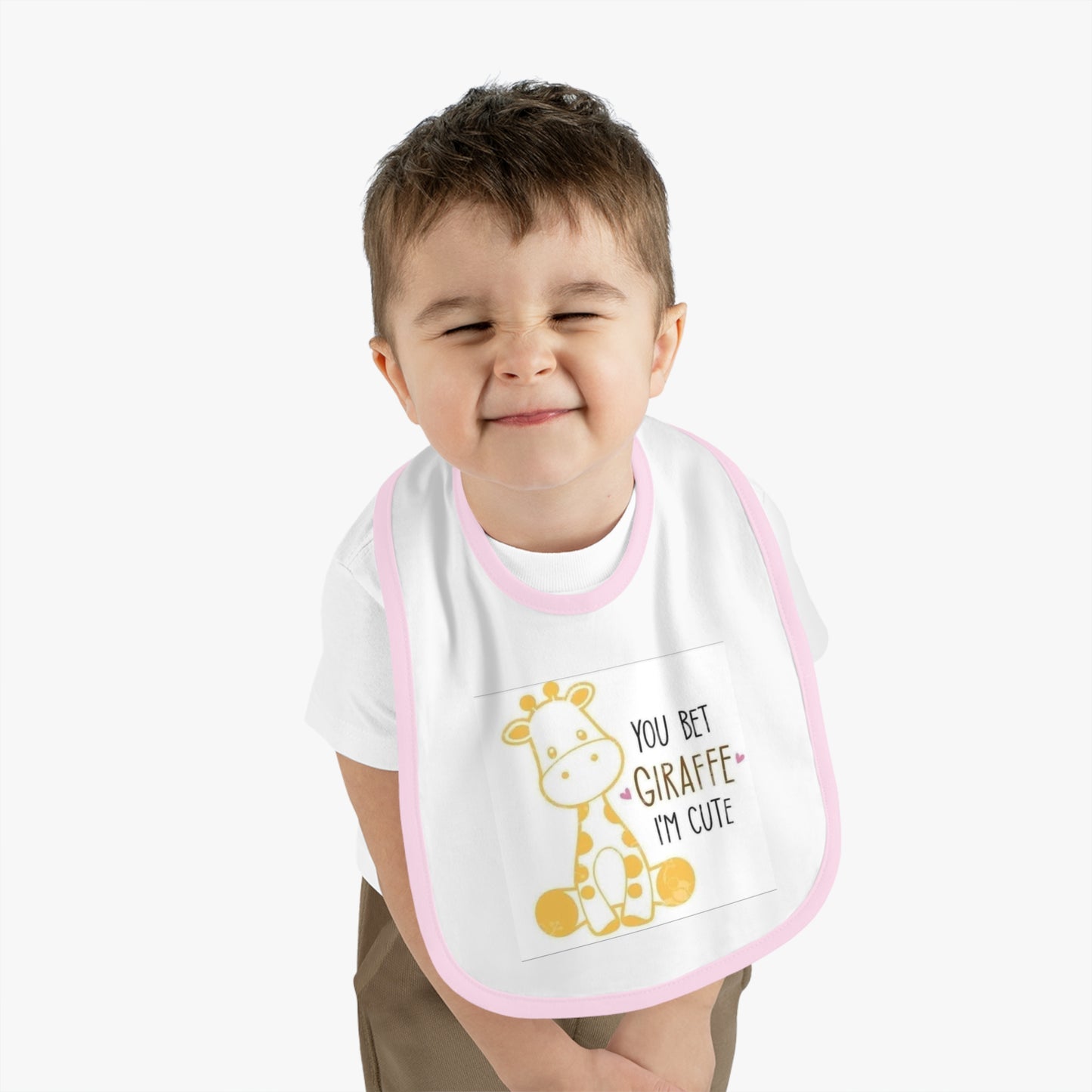 Cute Giraffe Baby Bib, Perfect for New Parents, Baby Shower Gift, Toddler Feeding, Nursery Decor